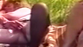 Brunette Babe Outdoor Pussy Eating and Hardcore Fucking