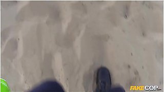 Sweet Teen Gets Fucked In The Ass By Uniformed Cop On A Nudist Beach With Monty Cash And Luna Rival