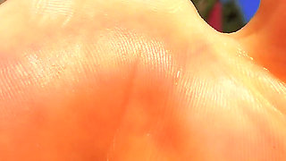 Mars Solo Self Foot Worship 4K - Mars Shows You Exactly How She Wants Her Feet Worshipped - Slide Her Thigh High Socks off Slowl