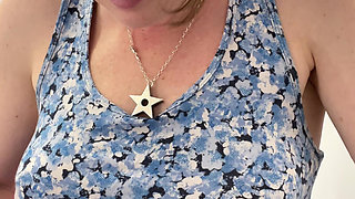 De-robing to try on new clothes whilst birthday shopping - filming fail!