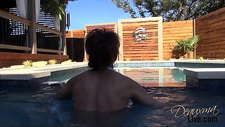 Sexy Transsexual With Big Boobs Jerking Off Inside