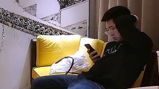 Busty brunette hardcore sex caught on hidden cam