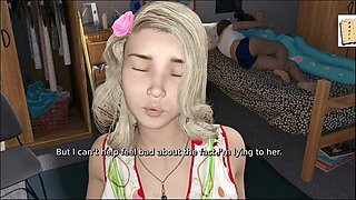 My stepsister and my roommate in a wild college dorm encounter