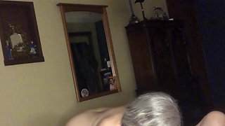 Squirting Granny Sucks Cock B4 Cowgirl! Maxxximummilf
