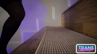 Violet's Halloween Surprise: Bareback Anal with Her Masked Lover