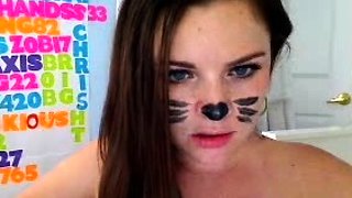 Cute blonde amateur webcam teen masturbating