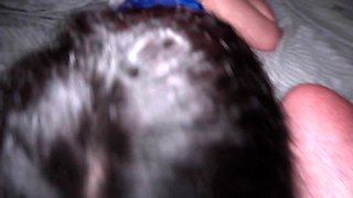 Hot POV homemade blowjob with brunette girlfriend