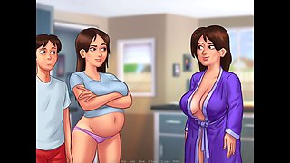Pregnant animated, summertime saga masturbate, pregnant anime