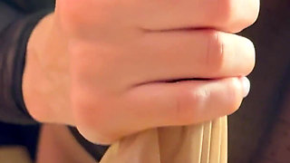 I Wore This Pair of Pantyhose All Day. Now I Will Make You Cum in Them