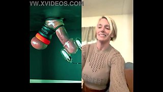 MILF First Time Ballbusting & Humiliation - 42 Year Old Amateur Cougar Sees CBT