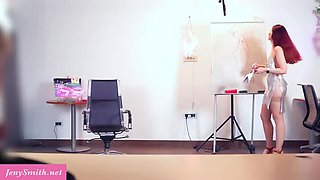 Smart Teacher Teases Students with Her Big Ass in Mini Skirt - 4K Porn