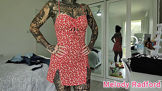Sheer Black Lingerie and Gym Tights Try on Haul Melody Radford Onlyfans