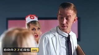 Naughty Nurses First Day - Marica Chanelle & Danny D - Shaved Blonde in Uniform Fucked Hard by Doctor