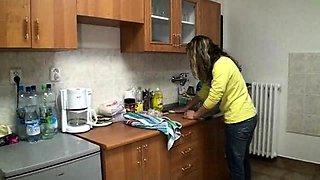 Small titted lesbians from Holland have fun outdoors