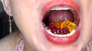 Swallowing Large Gummy Bears, Putting Them in the Vagina