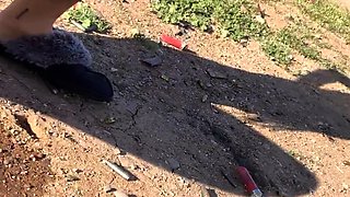 Fetish babes outdoors