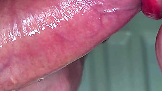 Ultra Close-up Asmr Blowjob - Slow, Wet Foreskin Licking and Deep Oral Pleasure in 4K