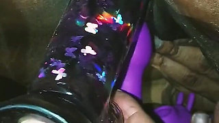 Double Toy Play Ass Pussy & Feet (dildo & Vibrator POV)