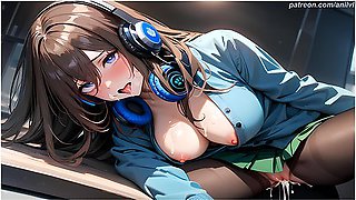 Miku Nakano Surprised Her Friends When She Decided To Do Something Like That With Anime Girl