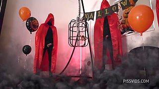 Halloween Vittoria-o'-lantern wet, 6on1, Vittoria Divine, Anal