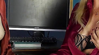 New Employee's Seduction Part 2 Crotchless Panties Inspection & Slave Mila’s Total Submission to Lesbian Boss Lady Sara Borgia
