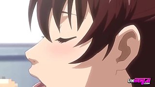 Horny Anime Orgy with Big Tits Teen in Uniform - Hentai Creampie & Squirt