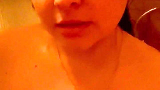 Pregnant Washing My Titties in the Shower