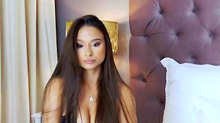 Beautiful brunette with big boobs jerk off instrucions