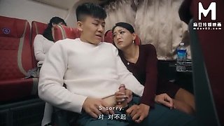 Asian MILF Threesome on Bus - Big Tits and Big Ass Public Sex with Song Nan Yi