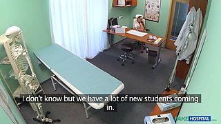 Nurse rails a Big Cock in her nurse uniform - faux hospital
