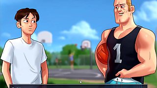 Summertime saga - Jenny had her baby. Johannes fucked Odette on the bike. Johannes fucked Roxxy