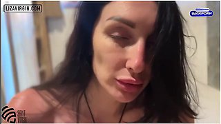 Horny Stepmom Spies On Stepson In Shower And Then Gets Cum On Face