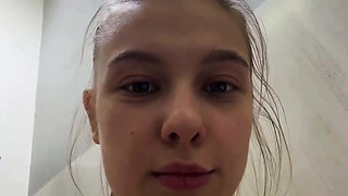 Huge Anal Plug in Perfect Ass. Fingering Pink Pussy