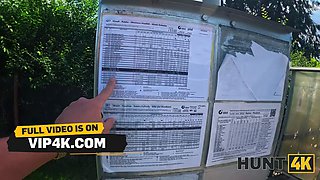 Hunt4k. red haired babe was really innocent to screw while gf was seeing