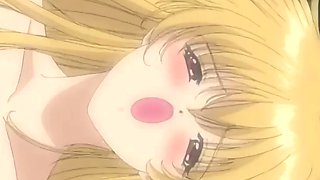 Hot blonde anime teen getting rammed