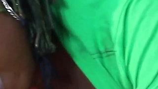 Ebony milf get mad when see gets a huge facial