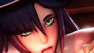 Mona Lynette Lyney Gives Aether a Triple Blowjob Fontaine Genshin Impact 3D Porn Sex 60 Fps POV