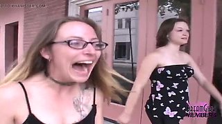 Kari and Rose Naked Flash and Dance