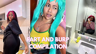 Weekly Fart and Burp Compilation Plane, Restaurant and Home